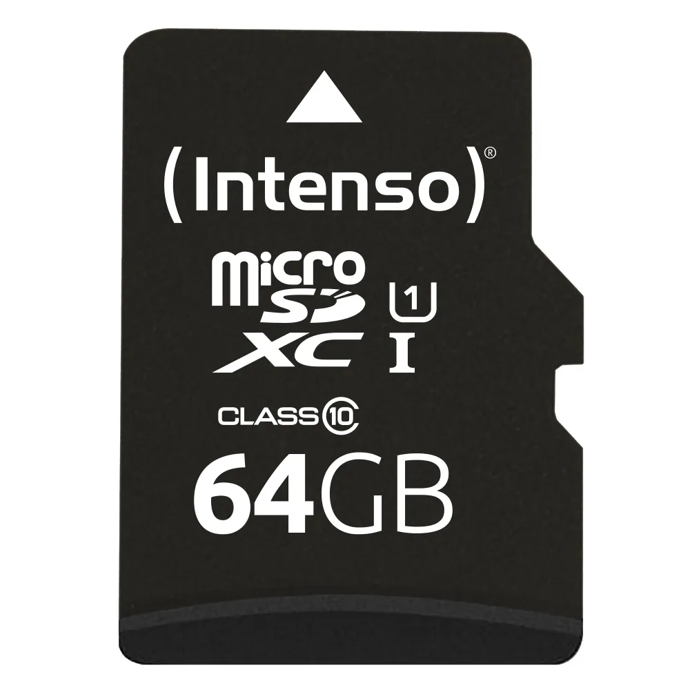 TARJETA MICRO SD INTENSO 64 GB CON ADAPTADOR