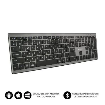 TECLADO BLUETOOTH SUBBLIM 2PUE201 PURE EXTENDED CINZA