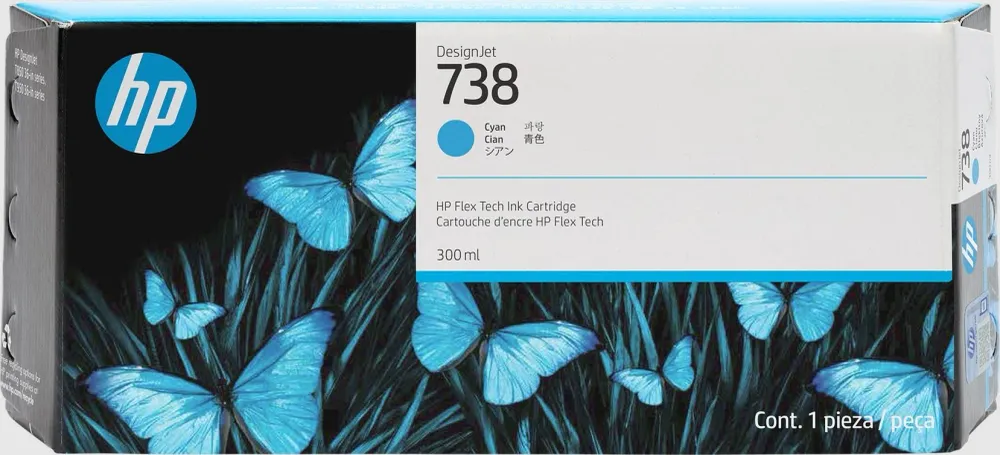 TINTA CYAN HP 738
