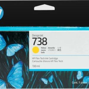 HP Tinteiro DesignJet 738 Amarelo (130 ml)