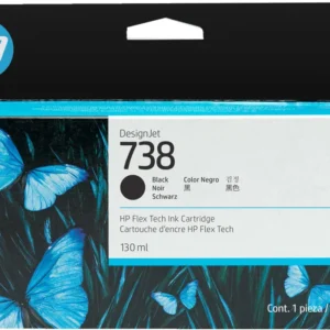 HP Tinteiro DesignJet 738 Preto (130 ml)
