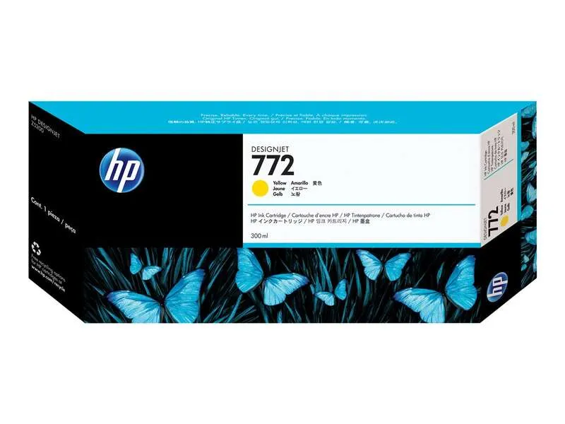 HP Tinteiro DesignJet 772 Amarelo de 300 ml