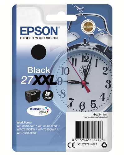 TINTEIRO EPSON 27XXL PRETO C13T27914012