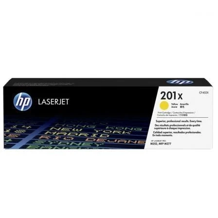 HP Toner LaserJet original 201X amarelo de elevado rendimento