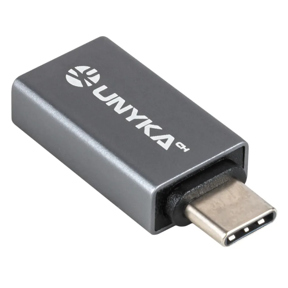 UNYKAch Adapter USB-C to USB- Cinzento