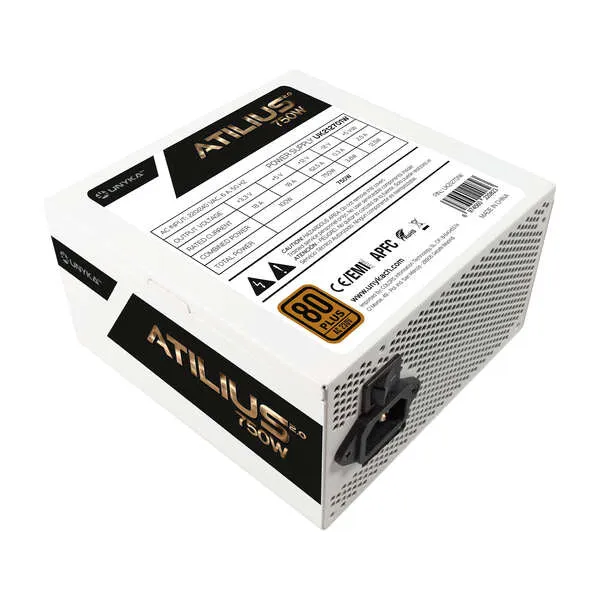 UNYKACH ATILIUS 2.0 WHITE 750W 80 PLUS BRONZE FUENTE DE ALIMENTAC