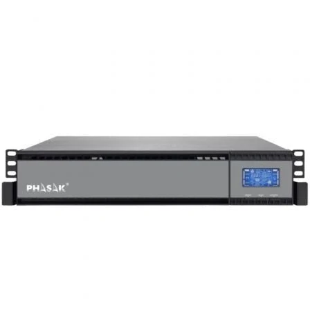 UPS PHASAK RACK 19" 2000 VA ONLINE LCD 2000VA-1800W 4 SALIDAS