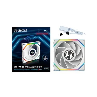 VENTILADOR 120X125 LIAN LI UNIFAN SL WIRELESS LCD RV WH