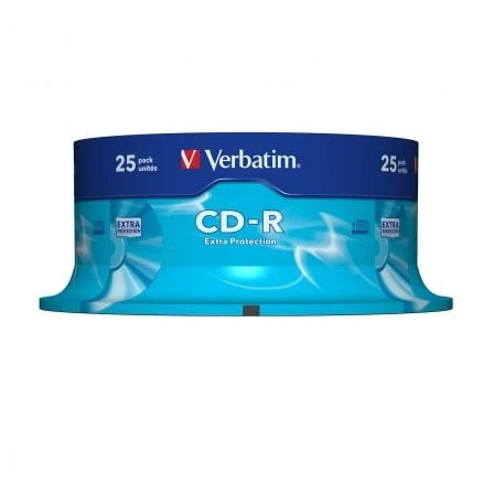 VERBATIM CD-R 52X 700MB 80MIN EXTRA PROT BOBINE (CAKE) PACK 25
