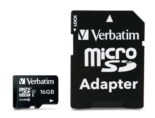 VERBATIM MICRO SDHC 16GB CLASS 10 CADAPTADOR