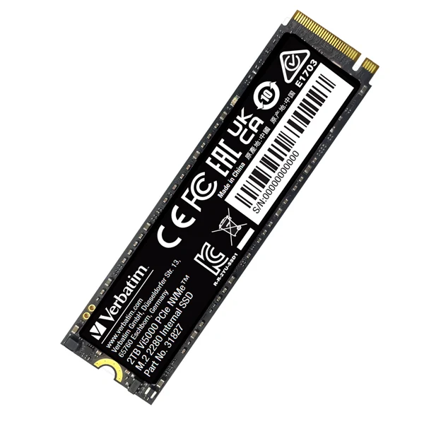 VERBATIM SSD VI5000 2TB PCIE NVME M.2 (5000MBS)