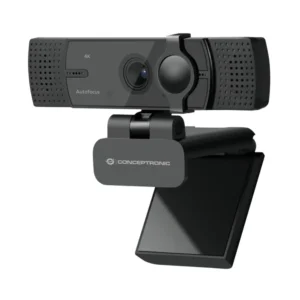 WEBCAM CONCEPTRONIC 4K ULTRA HD AUTOFOCUS WIDE ANGLE, DUAL MICROP