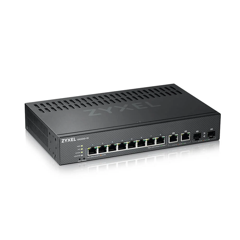Zyxel GS2220-10-EU0101F switch de rede Gerido L2 Gigabit Ethernet