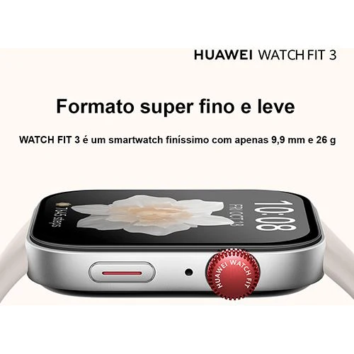 Certificado IP68 Smartwatch Huawei Watch Fit 3 - Preto