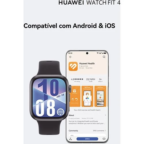 Huawei Watch Fit 4 - Negro para Atletas