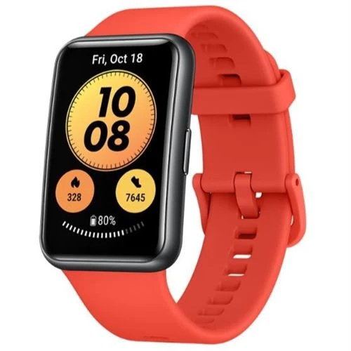 Monitor de ECG Smartwatch Huawei Watch Fit Atual Vermelho