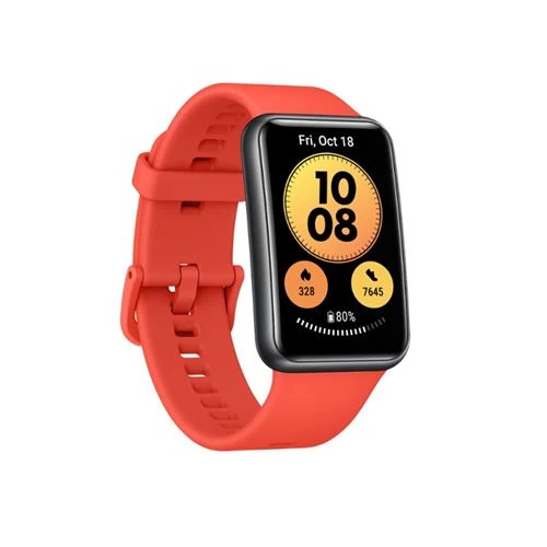 Monitor de ECG Smartwatch Huawei Watch Fit Atual Vermelho