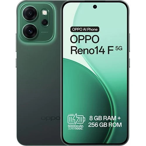 Monitor Esportivo Oppo Reno14 F 5G - 256GB - Verde Luminoso