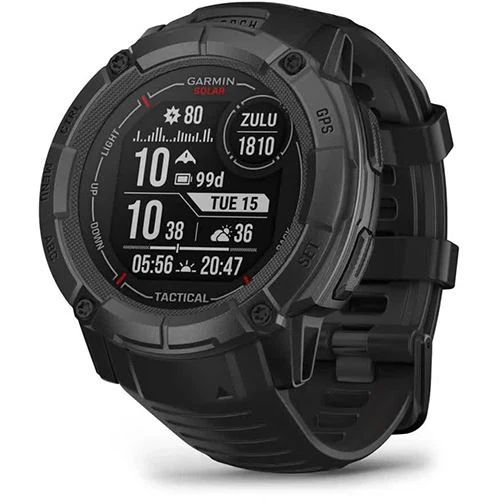 Monitor Esportivo Smartwatch Garmin Instinct 2X Solar Tactical - Preto