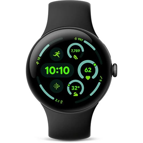 Pulseira de Silicone Smartwatch Google Pixel Watch 3 - 45 mm - Preto