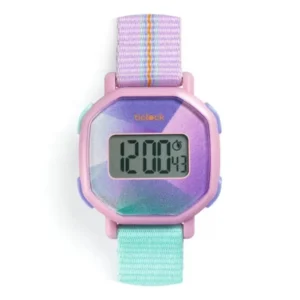 Purple Prisma Eletrônico Clock