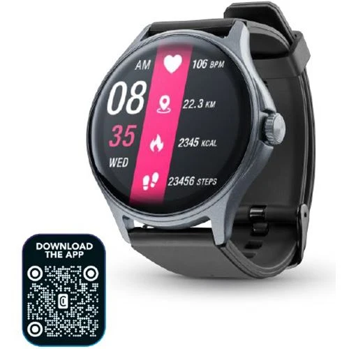 Relógio com Assistente Smartwatch Cellular Line ION PRO Round - Preto