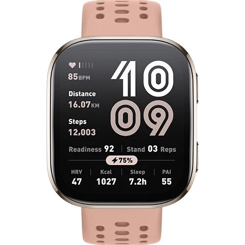 Smartwatch Amazefit Bip 6 – Rosa (Blush) com Tela Always-On