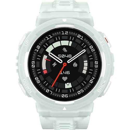 Smartwatch Amazfit Active Edge - Verde Menta Compatível com Samsung Galaxy