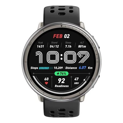 Smartwatch Amazfit Active 2 Round - Preto com Resistência Quedas