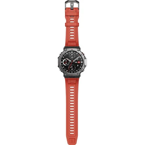 Smartwatch Amazfit T-Rex 3 - Vermelho Lava com Película Protetora Inclusa