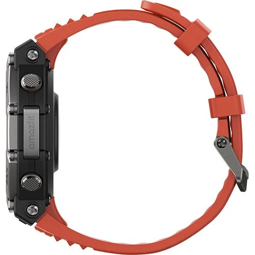 Smartwatch Amazfit T-Rex 3 - Vermelho Lava com Película Protetora Inclusa