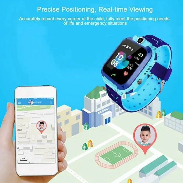 Smartwatch de Crianç c/ GPS - ROSA com Monitor Cardíaco