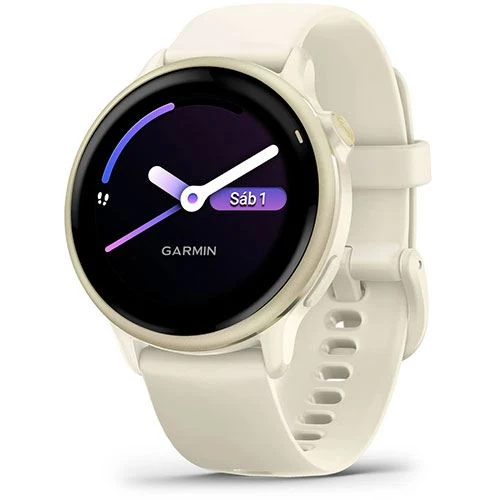 Smartwatch Garmin Vívoactive® 6 - Branco com Película Protetora Inclusa