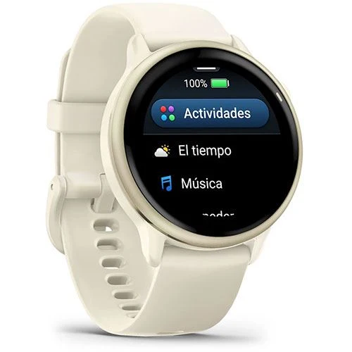 Smartwatch Garmin Vívoactive® 6 - Branco com Película Protetora Inclusa