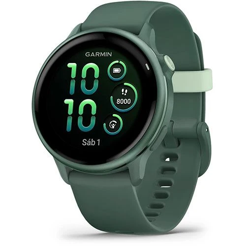 Smartwatch Garmin Vívoactive® 6 - Verde com Tela Always-On