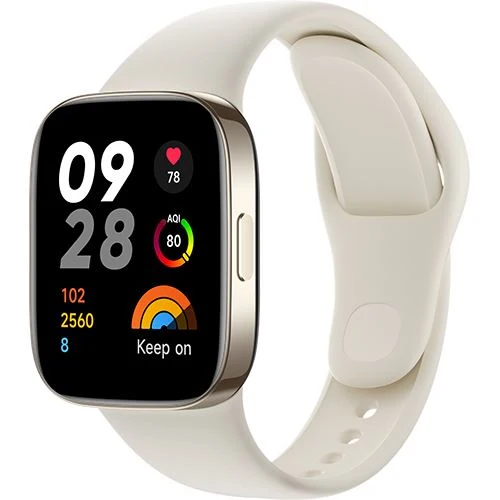 Smartwatch Xiaomi Redmi Watch 3 - Marfim Compatível com Samsung Galaxy