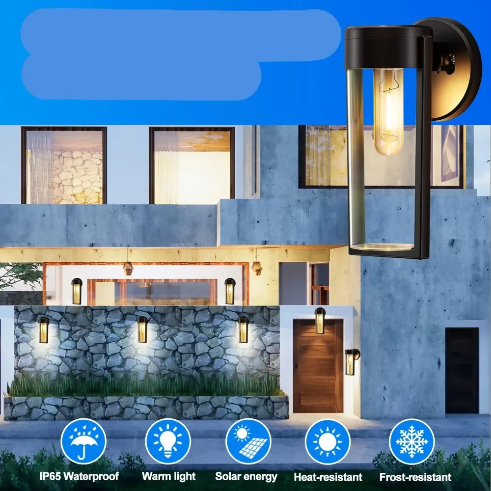 Wall exterior light/horizonvue com Película Protetora Inclusa