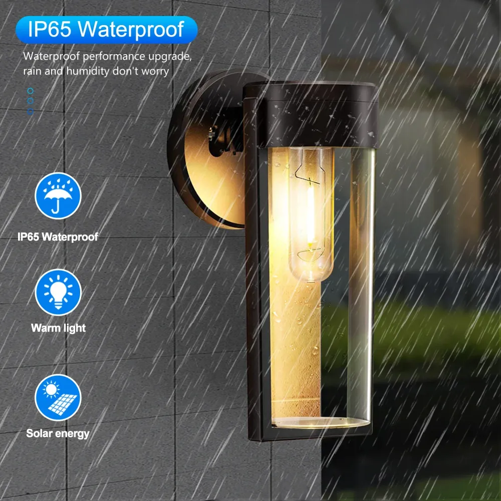 Wall exterior light/horizonvue com Resistência Quedas
