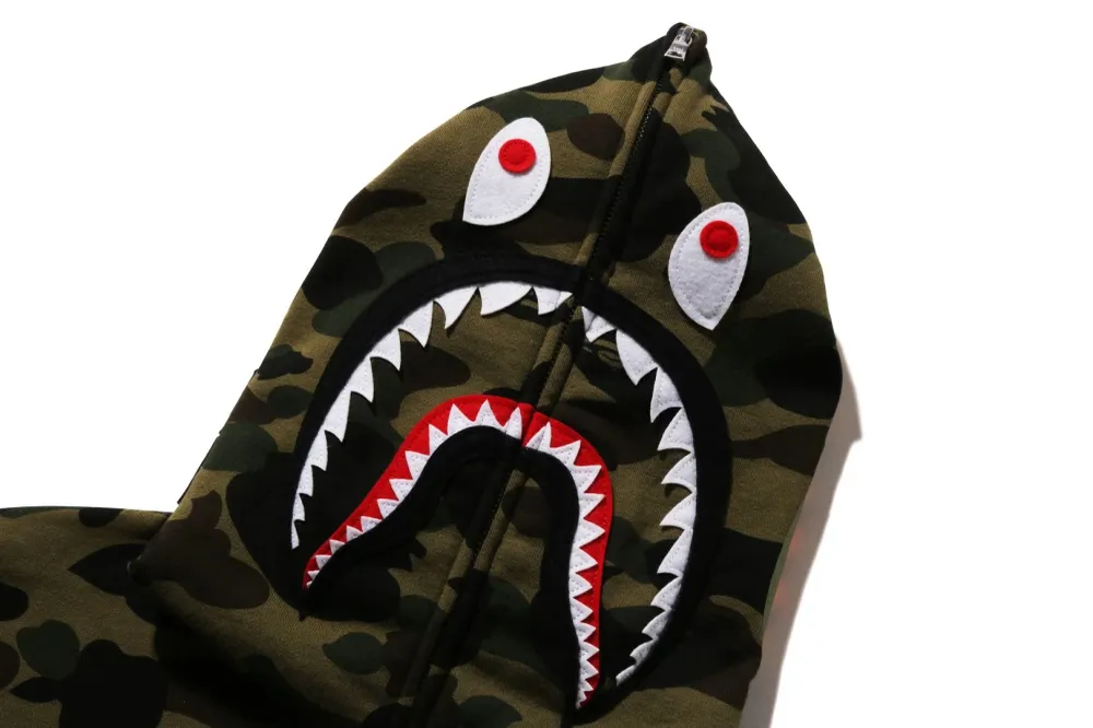 1ST CAMO SHARK FULL ZIP HOODIE LADIES (Modelo S5) S