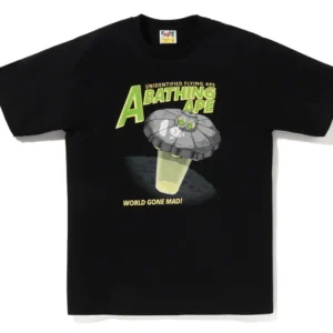 APE HEAD UFO ON MOON TEE com Monitor Cardíaco S