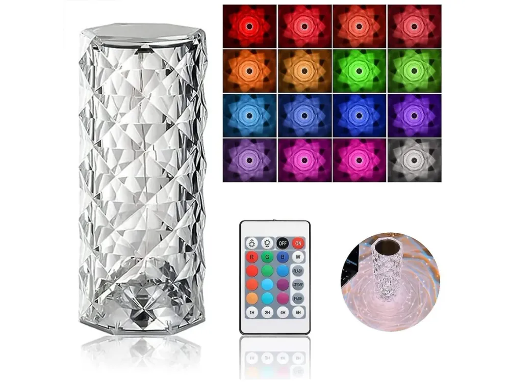 Candeeiro LED Diamond RGB com GPS Integrado
