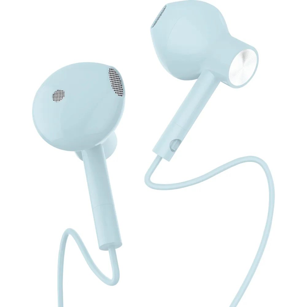Certificado Auriculares Com Fios Aqua Sky