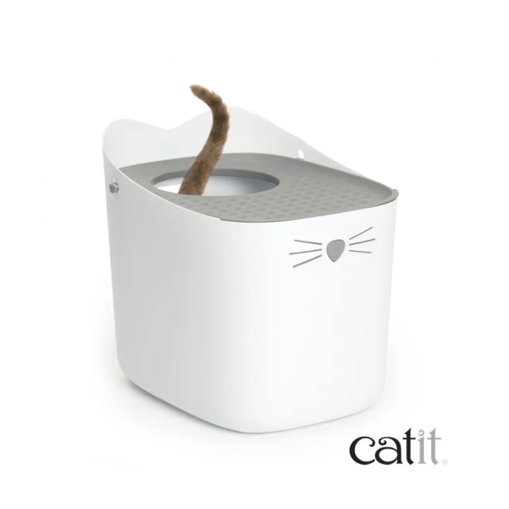 WC com entrada ímpar - Catit em Preto Fosco