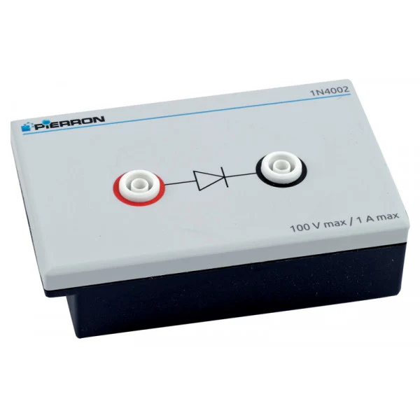 Díodo Semicondutor 1N4002 Em Base em Preto Fosco