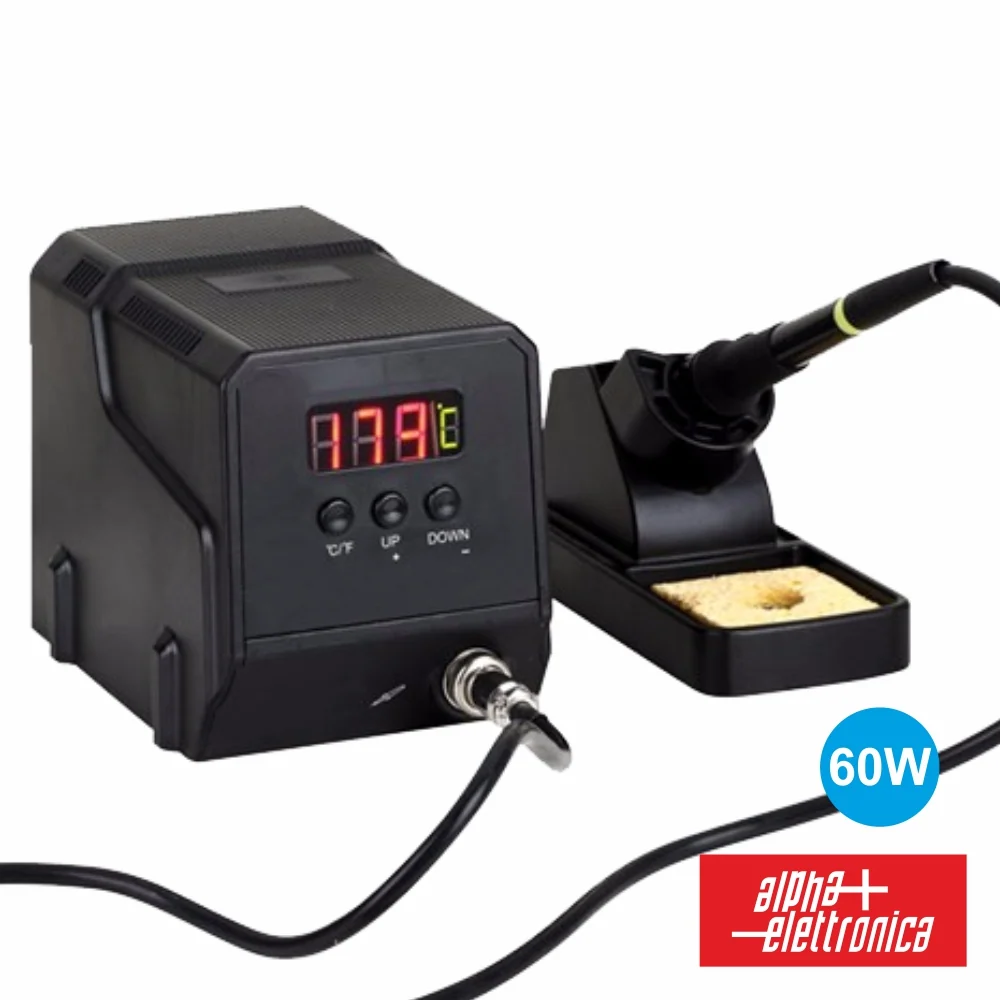 Estação De Soldar 60W Numérico com Pulseira Intercambiável