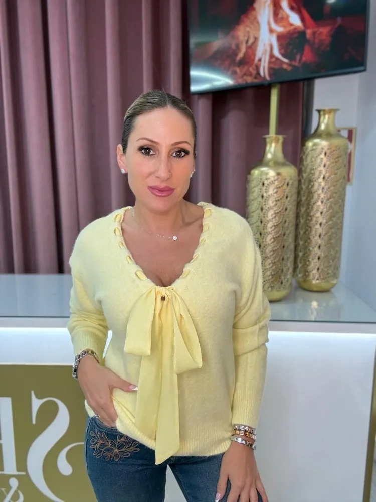 Inteligente Camisola com laçada (+ cores)