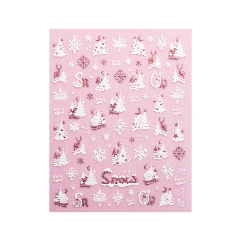 Let It Snow - Conectado Nail Sticker