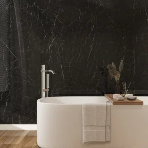 Painel em SPC - Mármore Preto com Bateria de Longa Duração