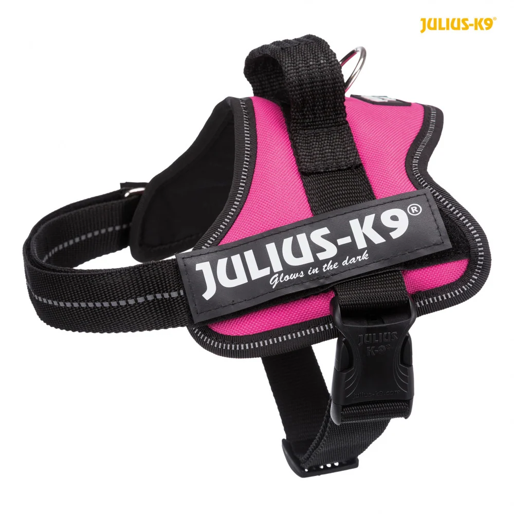 Peitoral Julius K9 - Rosa com Bateria de 7 Dias