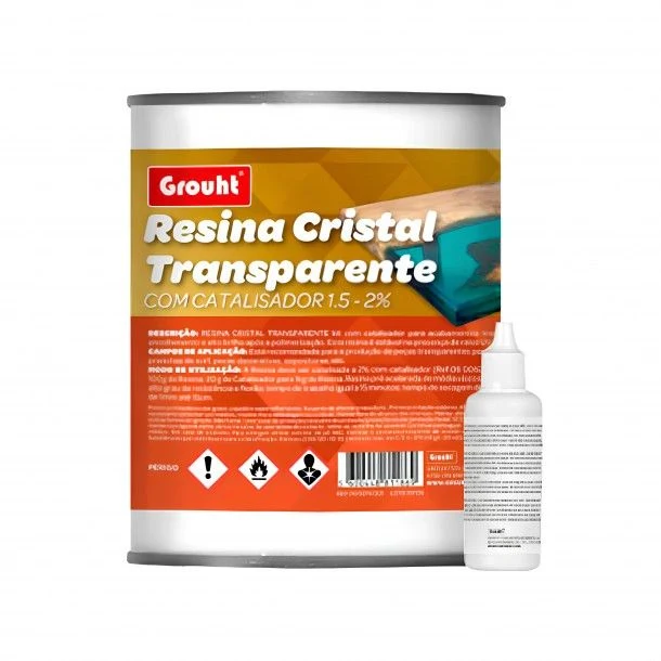 Pulseira Inteligente Resina Cristal Transparente - Grouht